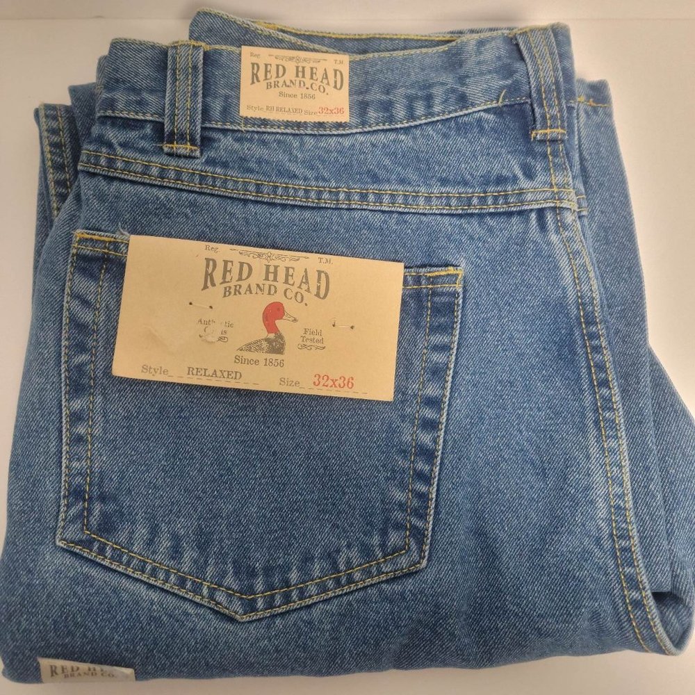 NWT Mens RedHead 33 x 34 light wash jeans RH Classic 33x34 New w Tags